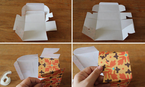 How to Assemble a Scrapbook Paper Gift Box