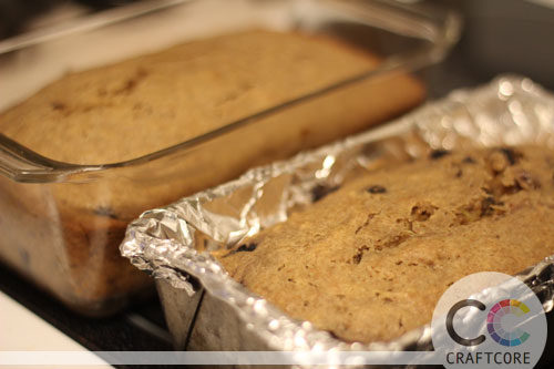 baked mulberry zucchini bread