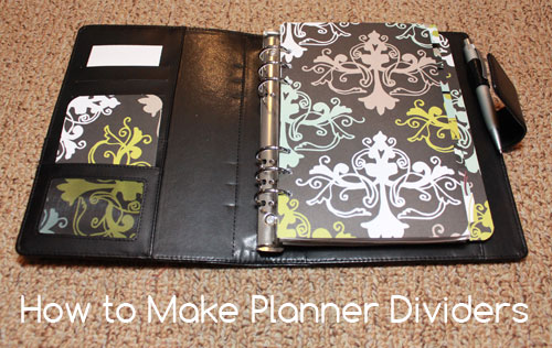 Craftcore | How to Make Tabbed Dividers for your planner.  Make your agenda pretty and inspiring fast!