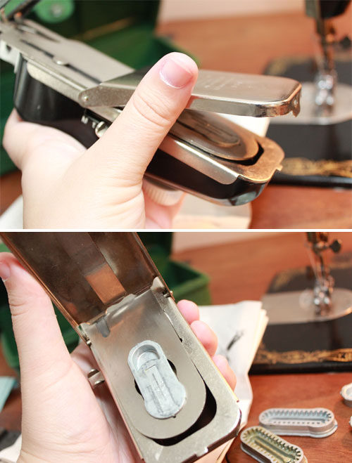 Singer Vintage Buttonholer Tool - tips and tricks for making buttonholes with the buttonholer attachment and cams | Craftcore