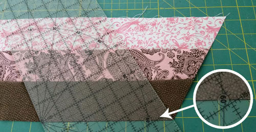 How to Piece Pyramids (Equilateral Triangles) from Precut Jelly Roll Strips