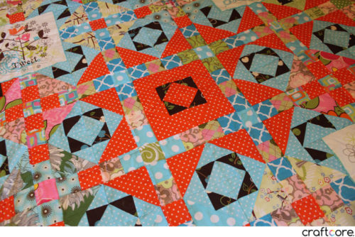 Monkey Wrench Quilt by Craftcore - focus blocks
