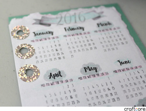 DIY pretty page reinforcement stickers to add some bling to your planner