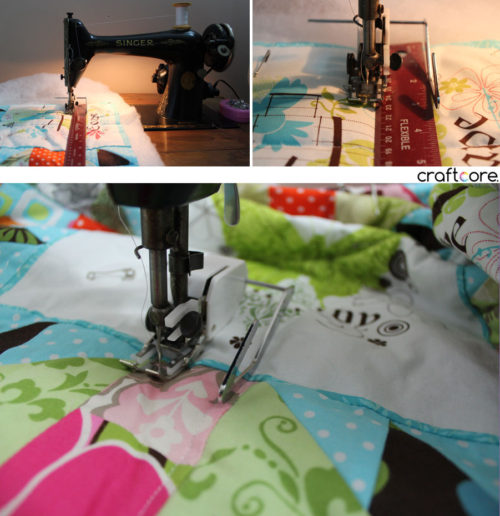 Monkey Wrench Quilt by Craftcore - walking foot with guide
