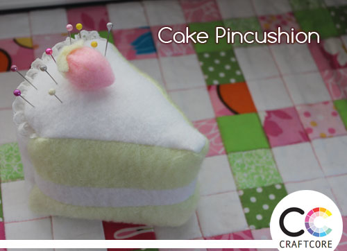 Fleece Cake Pincushion by Craftcore