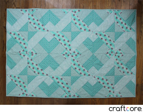 finished baby quilt by Craftcore