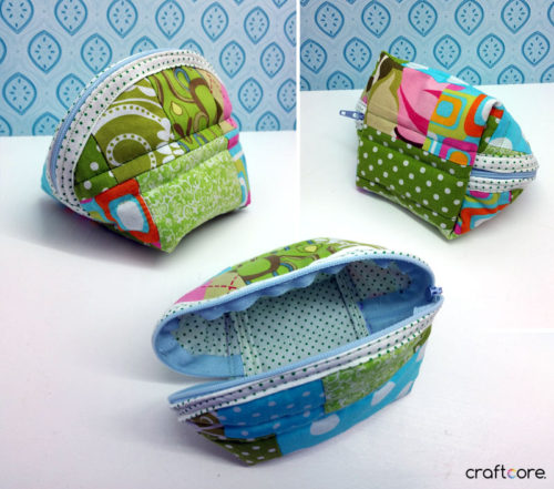 Craftcore | Quilted Purse - base and bottom, looking adorable from all angles!