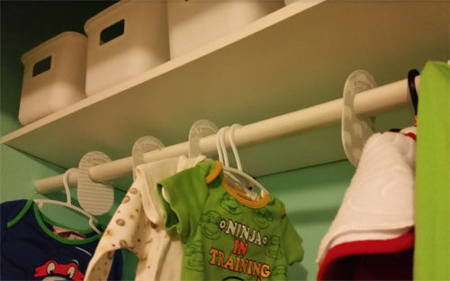 Mint and Grey Nursery Reveal - Closet Organization for Infant and Toddler Clothing
