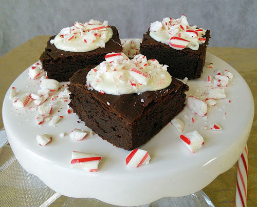 Peppermint White Chocolate Brownies