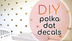 How to Evenly Space Decals to Make a Polka Dot Wall