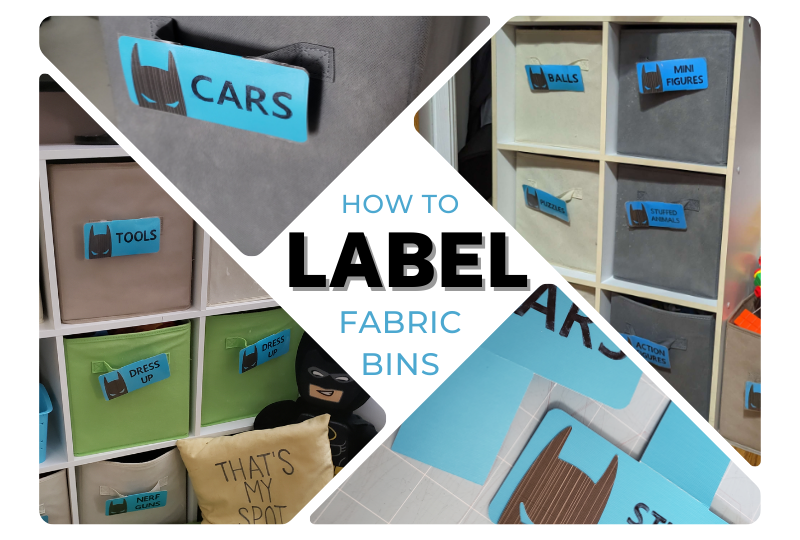 How to Label Fabric Cube Bins